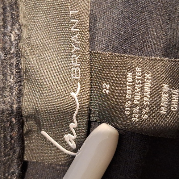 Q women's Lane Bryant stretch black skinny plus size pants size 22 - Picture 4 of 4